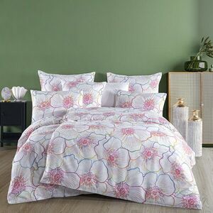 BedTex Satin ágynemű Bloom, 140 x 200 cm, 70 x 90 cm, 140 x 200 cm, 70 x 90 cm kép