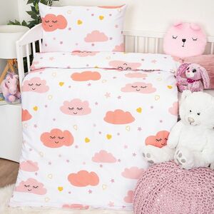 4Home Pink Clouds pamut ágyneműhuzat rózsaszín , 100 x 135 cm, 40 x 60 cm, 100 x 135 cm, 40 x 60 cm kép