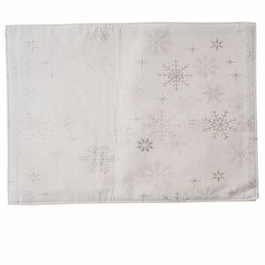 Hópelyhek vízálló karácsonyi tányéralátét ezüst, 32 x 45 cm kép