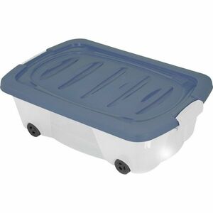 Tárolódoboz ágy alá, kerekekkel 60 × 38 × 17, 5 cm, kék kép