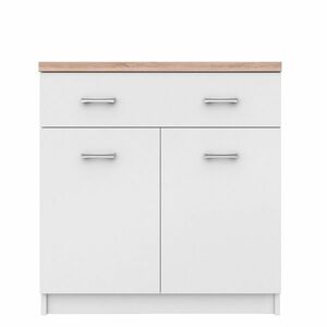 TOPTY 2D1S típusú szekrény, 14-es típus, fehér kép