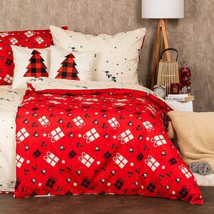 4Home karácsonyi pamut ágyneműhuzat Christmas joy, 140 x 220 cm, 70 x 90 cm kép