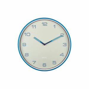 Karlsson 6013BB design falióra, kék, átmérő: 40 cm kép