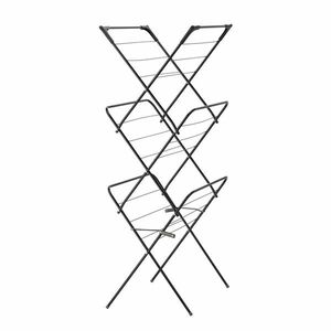 Aldotrade CAMILLA ruhaszárító fekete, 62 x 51 x 136, 5 cm kép