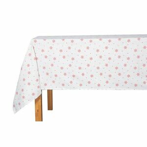 Karácsonyi terítő Red Snowflakes on White, 130 x180 cm kép