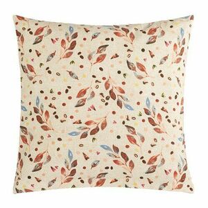 Bellatex Berta Leaf párna barna, bézs, 45 x 45 cm kép