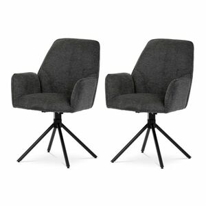 HC-522 GREY2 étkezőszék-készlet visszatolómechanizmussal, 2 db kép