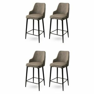 Enox Black and Black bárszék szett, 4 db, 4 db kép