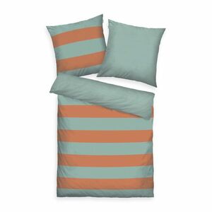 Tom Tailor Warm Coral, & Fresh Sage pamut ágyneműhuzat, 140 x 200 cm, 70 x 90 cm kép