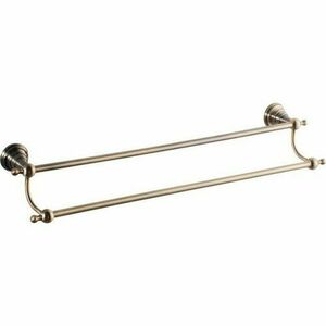 SAPHO 1318-11 Diamond dupla törülközőtartó 60 cm, bronz kép