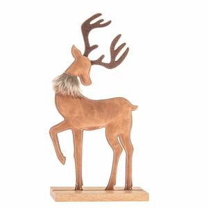 Karácsonyi dekoráció Műbőr szarvas 29 cm, var. II kép