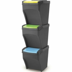 Recykle BIN 3x 25 literes szelektív hulladékgyűjtő kuka kép