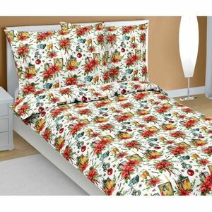 Bellatex Csillag karácsonyi pamut ágyneműhuzat, 140 x 200 cm, 70 x 90 cm kép