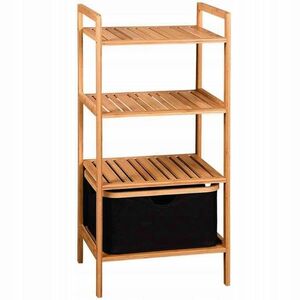 Kesper 19438 Bambusz polc kosárral, 93, 5 x 44 x 34cm kép