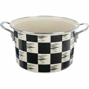 Orion Smaltovaný hrnec Šachovnice Lem , 3 l, pr.20 cm, 20 cm átmérőjű kép