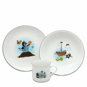 Thun 3 részes gyermek étkészlet Krtek és a hajó kép