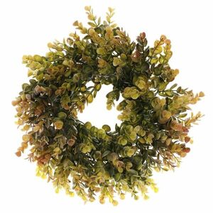 Mű őszi koszorú Eucalyptus, átmérő 30 cm, zöld-barna kép