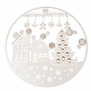 Fa karácsonyi dekoráció falra Mézeskalács, 37 cm kép