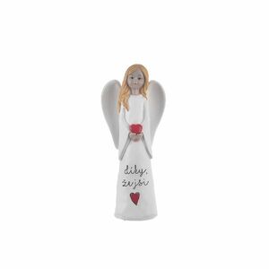 InDecor Kerámia angyal Köszönöm, hogy vagy, 6, 5 x4 x 15 cm kép