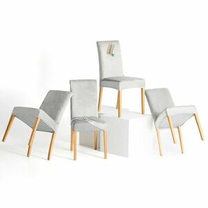 Restilo Feszítő huzat székhez Sento ezüst, 48 x 48 x 58 + 10 cm, 4 db-os szett kép