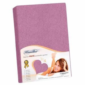 Kamilla frottír lepedő, sötétlila, 140 x 200 cm kép