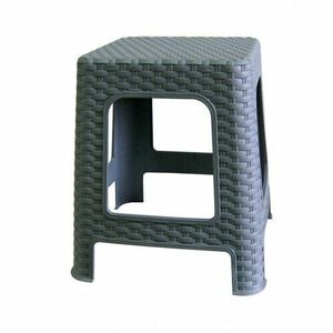 Ratan kerti rakásolható zsámoly, 36 x 33 x 33 x 33 cm, szürke kép