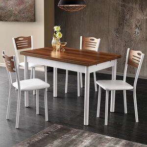 Polo Walnut White étkezőasztal kép