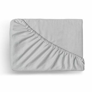 Kvalitex Flanel körgumis lepedő világosszürke, 90 x 200 cm, 90 x 200 cm kép