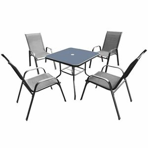 Aldotrade IDA kerti bútorkészlet, szürke, 5 db kép