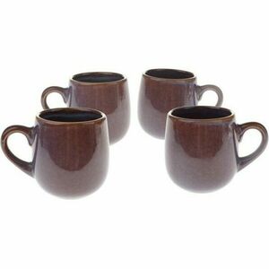 4 db Warm kerámia bögre szett 100 ml, sötétbarna kép