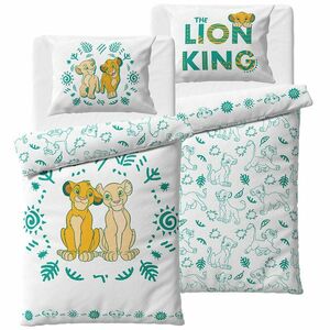 Oroszlánkirály Szimba és Nala gyerek ágyneműhuzat, 140 x 200 cm, 70 x 90 cm kép