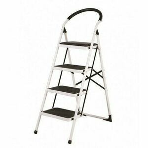 Klapp acél összecsukható lépcső, 4 fokos, 4 lépcsőfok kép