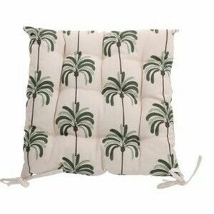 Pálmák steppelt ülőpárna, zöld, 40 x 40 cm kép