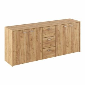 HUGOS 180 szekrény, aranybarna tölgyfa kép