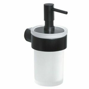 GEDY PI8114 Pirenei szappanadagoló, feketematt/tejes üveg kép
