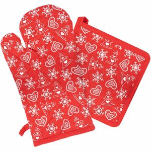 Szívecskék edényfogó mágnessel és alátét, 18 x 32 + 20 x 20 cm kép