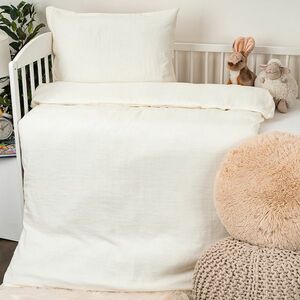 4Home Cream muszlin gyerek ágyneműhuzat kiságyba, 100 x 135 cm, 40 x 60 cm kép