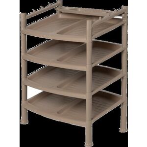 Brown 4 emeletes cipőtartó 52 x 34 x 67 cm kép