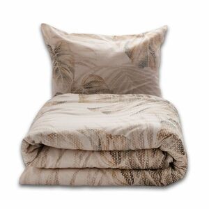 Monstera pamut és len keverékből készült ágyneműhuzat, 220 x 200 cm, 2x 70 x 80 cm kép