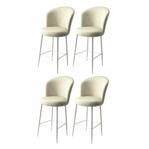 Fora Cream and White bárszék szett, 4 db, 4 db kép