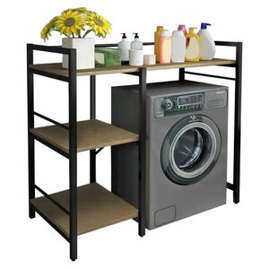 BARNET mosógép feletti polc, tölgyfa kép