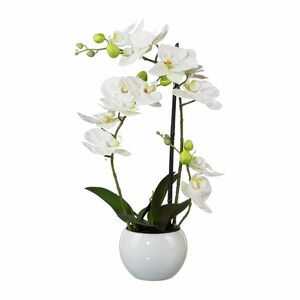 Mű orchidea virágtartóban, 42 cm kép