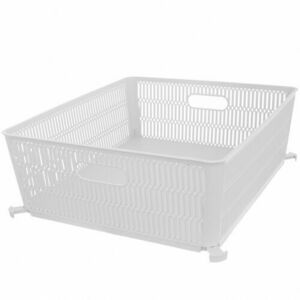 Orion NESTA műanyag, egymásba rakható kosár, 38 x 33 x 12, 7 cm, fehér, L kép