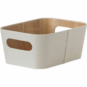 Kitchisimo 2 db tároló kosár szett 26 × 18 × 11cm, krém színű, S kép