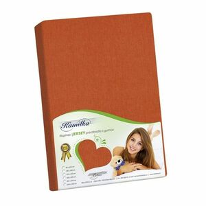 Kamilla dzsörzé lepedő, barna, 180 x 200 cm kép