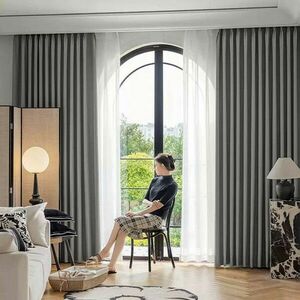 ARÔME HOME Sötétítő függöny, bézs-szürke, 135 x245 cm kép