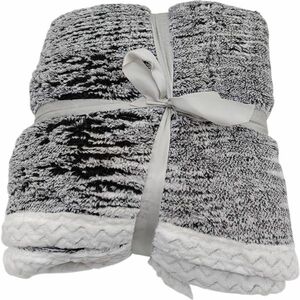 Bárány takaró Mramor fekete, 150 x 200 cm kép