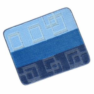 Bellatex Fürdőszoba szőnyeg Bany kivágás nélkülKocka kék, 60 x 50 cm kép