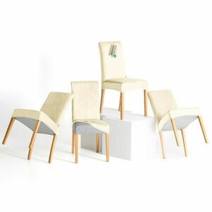 Restilo Feszítő huzat székhez Sento krém, 48 x 48 x 58 + 10 cm, 4 db-os szett kép