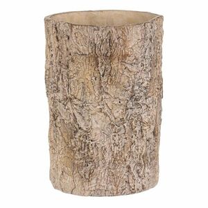 Virágcsomagoló fa kérgét utánzó, 18 x 18 x 26 cm, beton, 18 cm kép